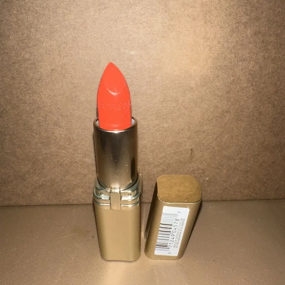 L'Oreal Colour Riche Satin Lipstick 410 Volcanic Orange Coral Argan Oil New